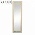 Mayco Antique Dressing Mirror Stand,Decorative Gold Arch Wooden Framed Plain Wall Mounted Dressing Mirror for Living Room